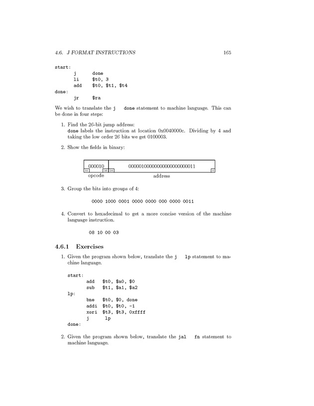 Computer Organization with MIPS - Page 165
